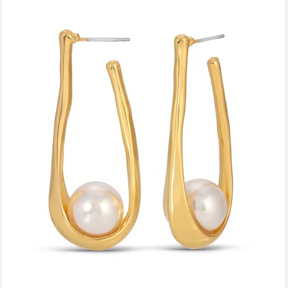 New! Nordstrom Eye Candy Los Angeles Emily 18K Plated Drop Earrings NWOT